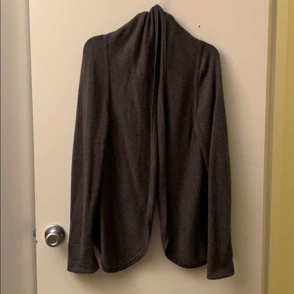 GAP Gray Hi Low Cardigan Sweater Size XL